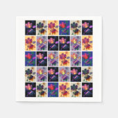 Autumn Leaves Rustic Patchwork Quilt Collage Servetten (Voorkant)