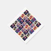 Autumn Leaves Rustic Patchwork Quilt Collage Servetten (Hoek)