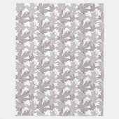 Autumn Leaves, scattered taupbladeren on white Fleece Deken (Voorkant)