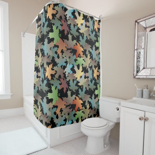 Autumn Leaves Shower Curtain Douchegordijn (In situ)