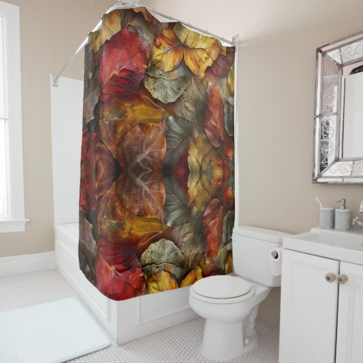 Autumn Leaves Shower Curtain Douchegordijn (In situ)