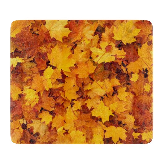 Autumn Leaves Snijplank (Voorkant)