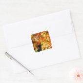 Autumn Leaves [Square Seal] Vierkante Sticker (Envelop)