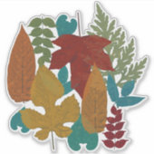 Autumn Leaves Sticker (Voorkant)