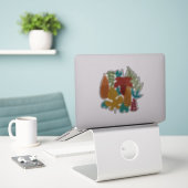 Autumn Leaves Sticker (Laptop op bureau)