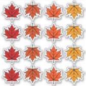 Autumn Leaves Sticker (Voorkant)