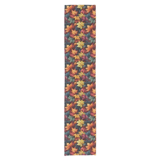 Autumn Leaves Table Runner Korte Tafelloper (Voorkant)