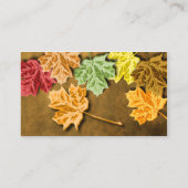 Autumn Leaves tafel Kaart Plaatskaartje (Achterkant)