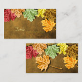 Autumn Leaves tafel Kaart Plaatskaartje (Voorkant / Achterkant)