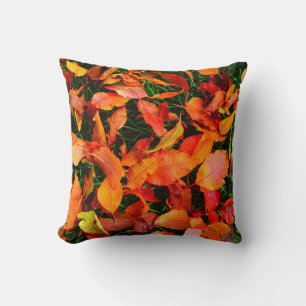 Autumn Leaves Texture Pillow Kussen