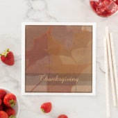 Autumn Leaves Thanksgiving aangepaste tekstkleur Servetten (Insitu)