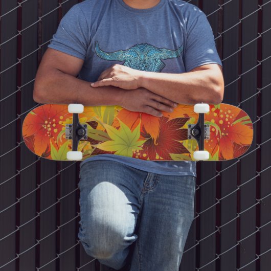 Autumn Leaves Thanksgiving Bandana Persoonlijk Skateboard (Buiten 3)