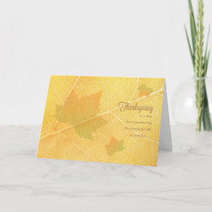 Autumn Leaves / Thanksgiving Card Feestdagen Kaart