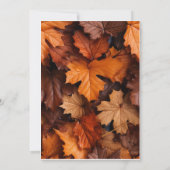 Autumn Leaves Thanksgiving Dinner Invitation Kaart (Achterkant)