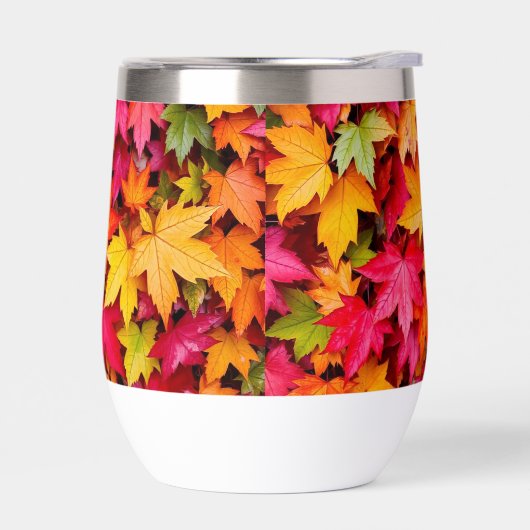 Autumn Leaves Thermal Tumbler With Fall Colors (Links)