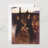 Autumn Leaves van John Everett Millais Briefkaart (Voorkant / Achterkant)