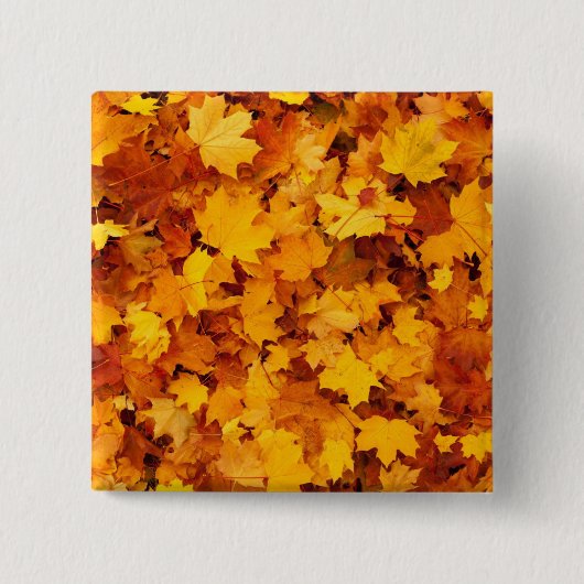 Autumn Leaves Vierkante Button 5,1 Cm (Voorkant)