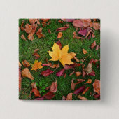 Autumn Leaves Vierkante Button 5,1 Cm (Voorkant)
