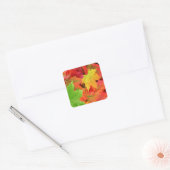AUTUMN LEAVES VIERKANTE STICKER (Envelop)