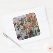Autumn Leaves Vierkante Sticker (Envelop)