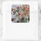 Autumn Leaves Vierkante Sticker (Tas)