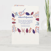 Autumn Leaves viert begrafenisprogramma voor het l Programma (Achterkant)