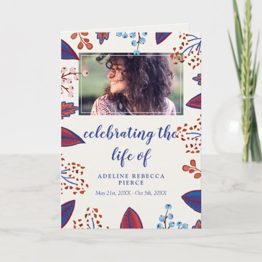 Autumn Leaves viert begrafenisprogramma voor het l Programma (Voorkant)