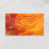 Autumn Leaves Visitekaartje (Voorkant)