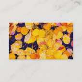 Autumn Leaves Visitekaartje (Achterkant)