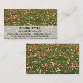 Autumn Leaves Visitekaartje (Voorkant / Achterkant)