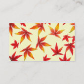 Autumn Leaves Visitekaartje (Achterkant)