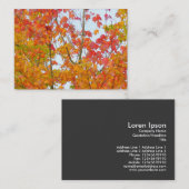 Autumn Leaves Visitekaartje (Voorkant / Achterkant)