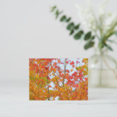 Autumn Leaves Visitekaartje (Staand voorkant)