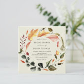 Autumn Leaves Vrijgezellenfeest Kaart (Staand voorkant)