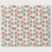 Autumn Leaves Watercolor Art Cadeaupapier (Vlak)