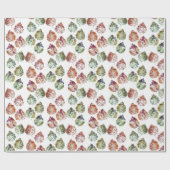 Autumn Leaves Watercolor Art Cadeaupapier (Vlak)