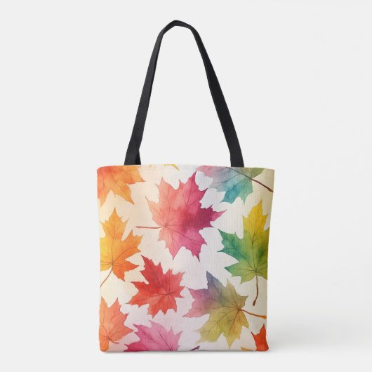 Autumn Leaves Waterverf TotebBag Tote Bag (Achterkant)
