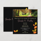 Autumn Leaves Wedding Kaart (Voorkant / Achterkant)