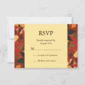 Autumn Leaves Wedding RSVP (Voorkant)