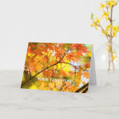 Autumn Leaves [Wenskaart] Kaart (Gele Bloem)