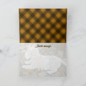 Autumn Leaves Westie on Patio Kaart (Binnen)