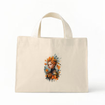 Autumn Leaves Woman Artistic Canvas tas