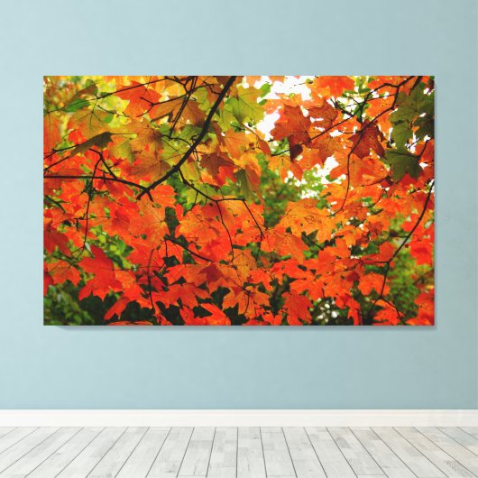 Autumn Leaves Wrapped Canvas (Insitu (Houten vloer))
