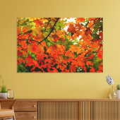 Autumn Leaves Wrapped Canvas (Insitu (Woonkamer))