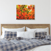 Autumn Leaves Wrapped Canvas Afdruk (Insitu (Slaapkamer))