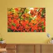 Autumn Leaves Wrapped Canvas Afdruk (Insitu (Woonkamer))