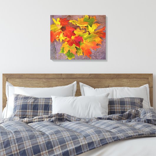 Autumn Leaves ~ Wrapped Canvas Print (Insitu (Slaapkamer))