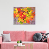 Autumn Leaves ~ Wrapped Canvas Print (Insitu (Woonkamer))