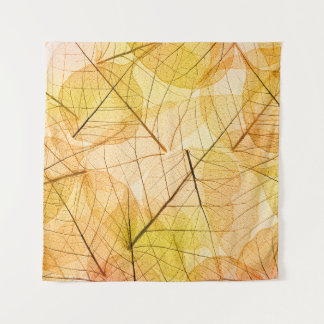 Autumn Leaves yellow and orange Background - trans Wandkleed