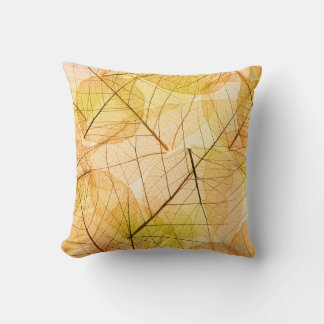 Autumn Leaves yellow en oranje Background - trans Kussen